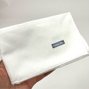 Dior White Monogram Cotton Scarf